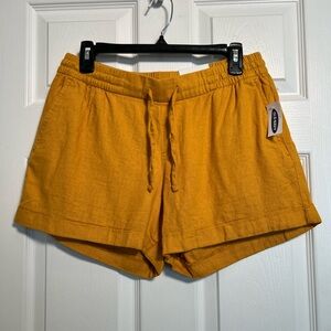 NWT Old Navy Drawstring Linen Blend Shorts